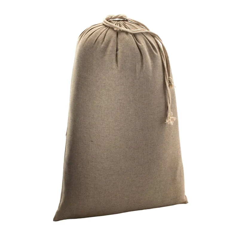 Pungă cadou din bumbac reciclat, 150 g/m², 50 x 75 cm – cu logo-ul firmei