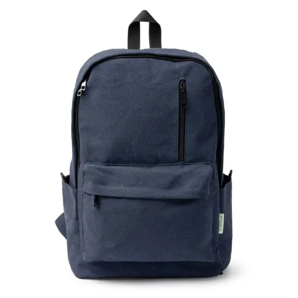 Rucsac Hudson din bumbac reciclat 330 g/m² cu fermoar