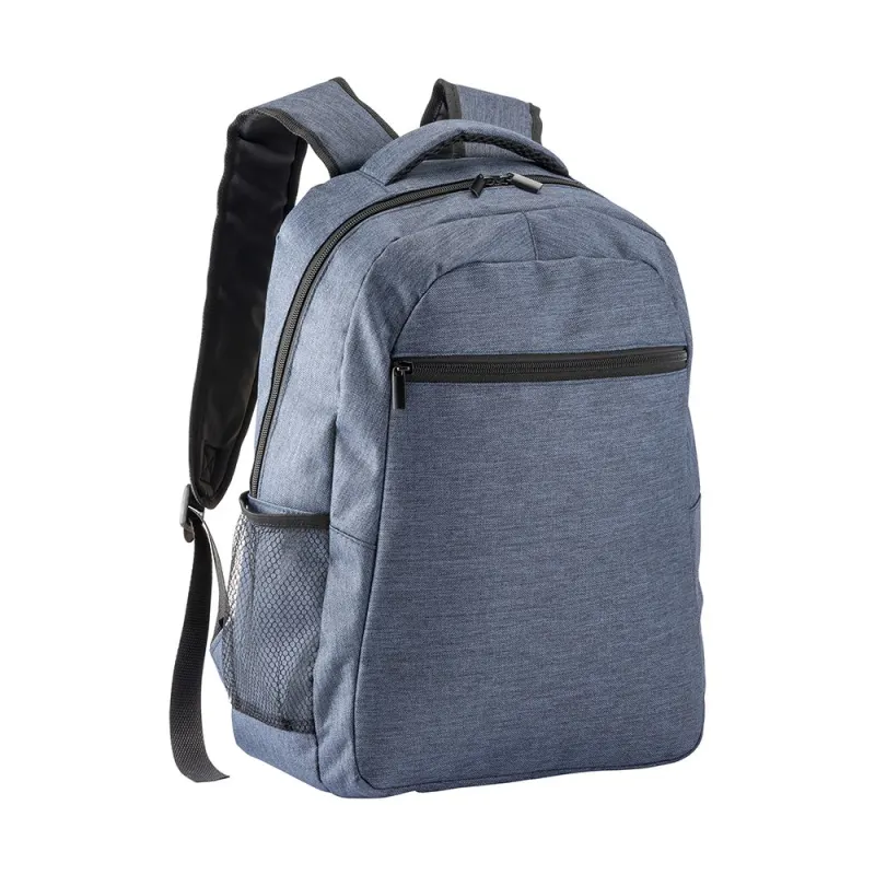 Rucsac pentru laptop (15'') din poliester cu efect melanj – cu logo-ul firmei