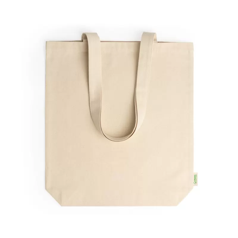 Sacoșe textile din Bumbac Organic SBT 280g/m² cu burduf - Natur