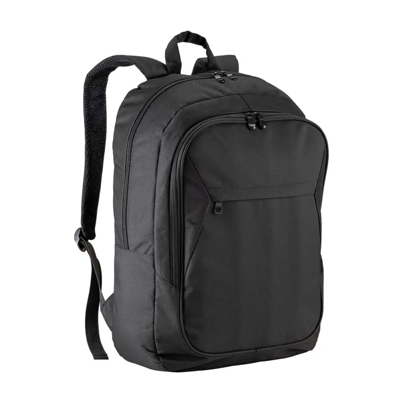 Rucsac pentru laptop din poliester 300D, de 17 inch, cu trei buzunare – cu logo-ul firmei