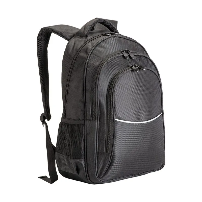 Rucsac pentru laptop din poliester 1680D, cu 3 buzunare – cu logo-ul firmei